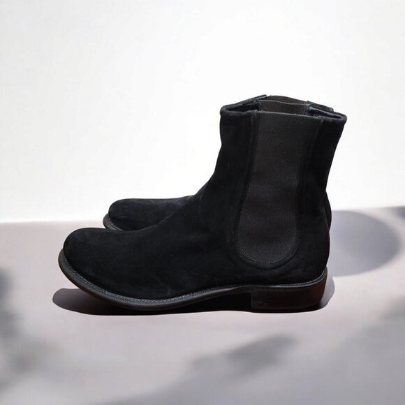 Rocco P. Hand Made Torre Saw Patrisio Women's Black Suede Chelsea boots 39.5 - Picture 11 of 12